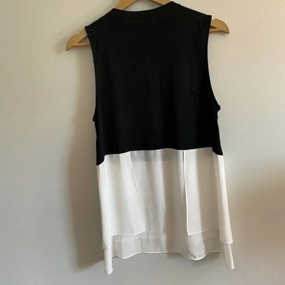1. State Black and White Color Block Tank Top - Picture 8 of 9